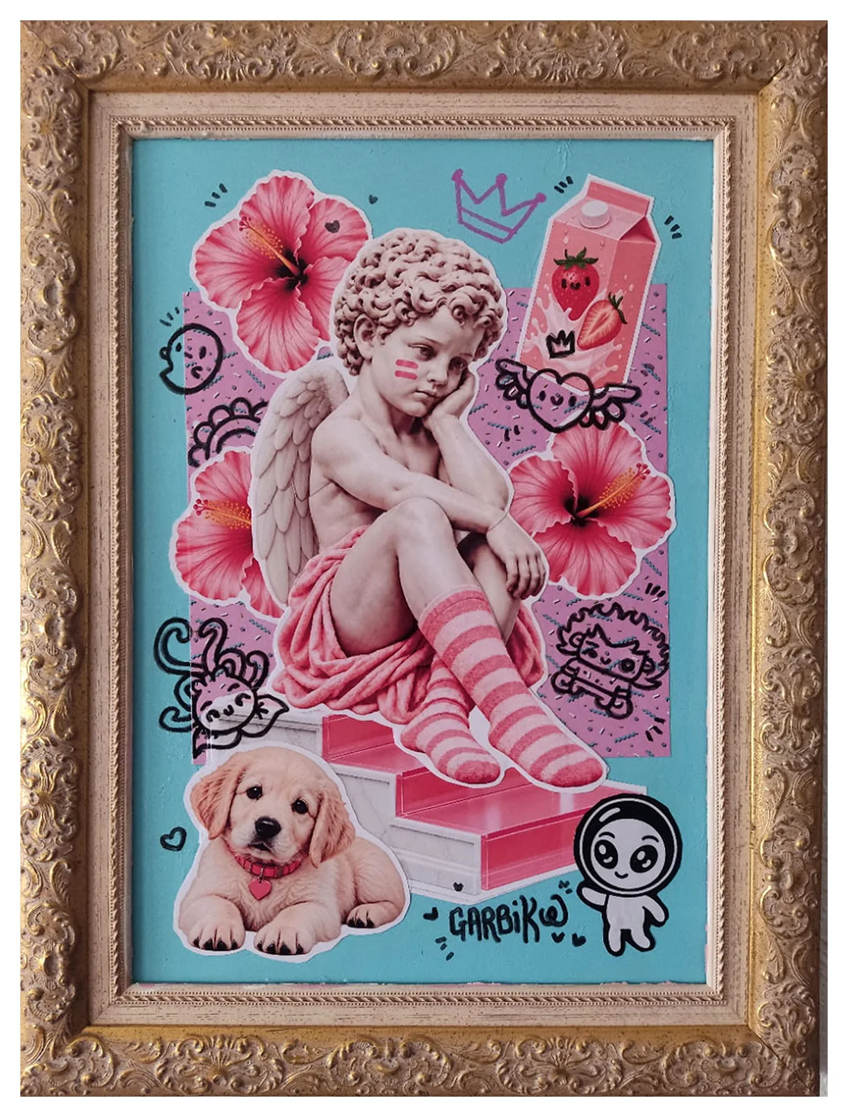 Pink Archive: el collage del ángel que inició la exposición