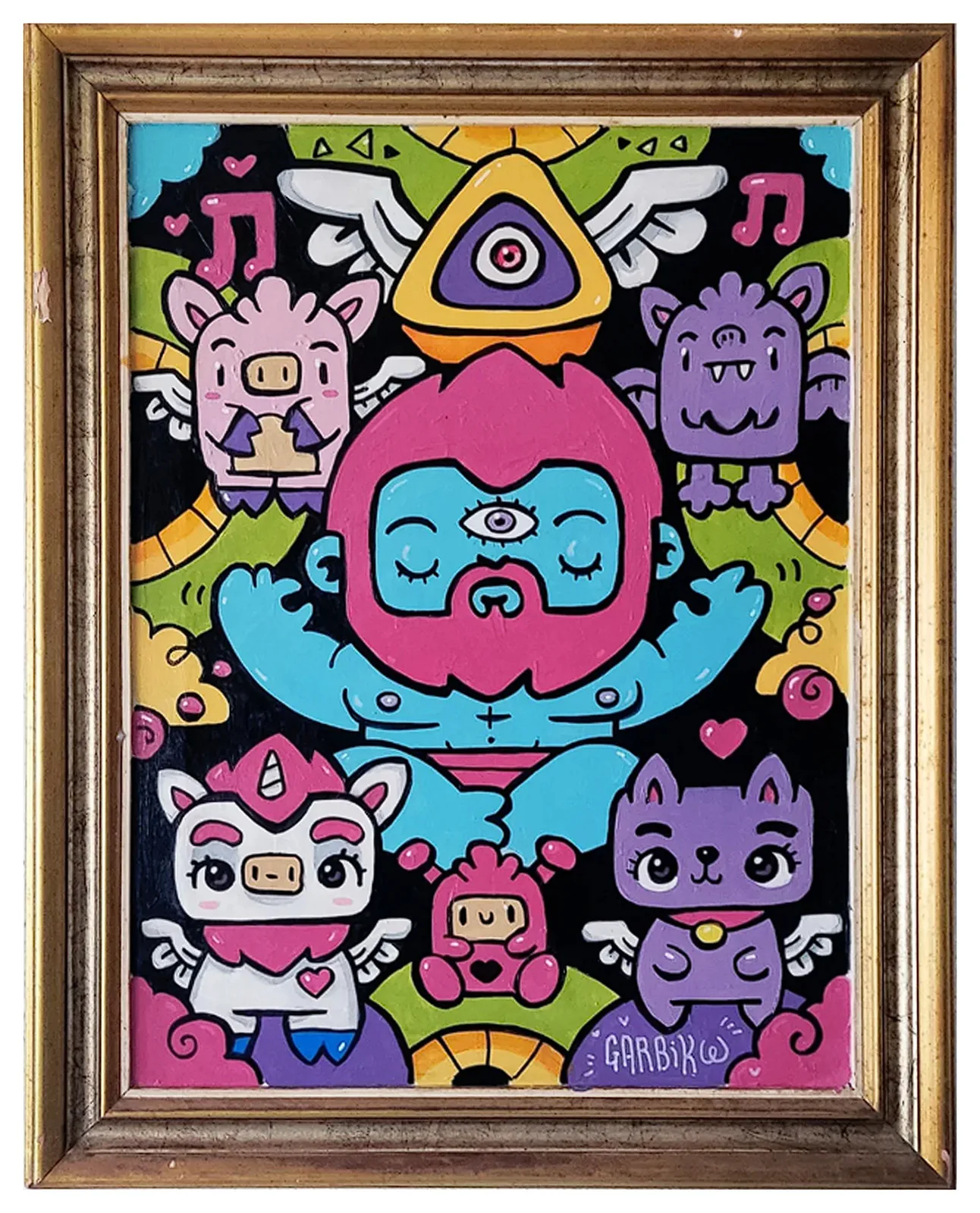 Pink Punk: pintura acrílica sobre tela