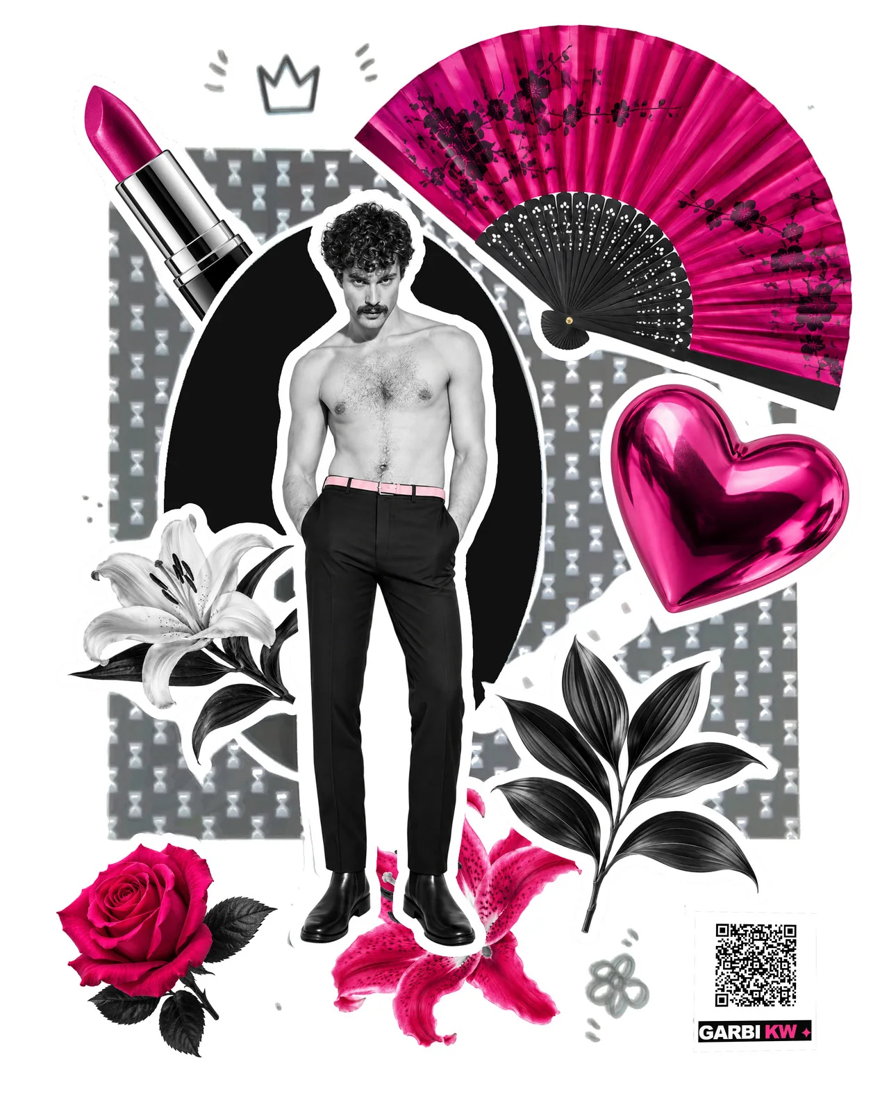 Petal Bruised in the Dark — collage de Music Box Space