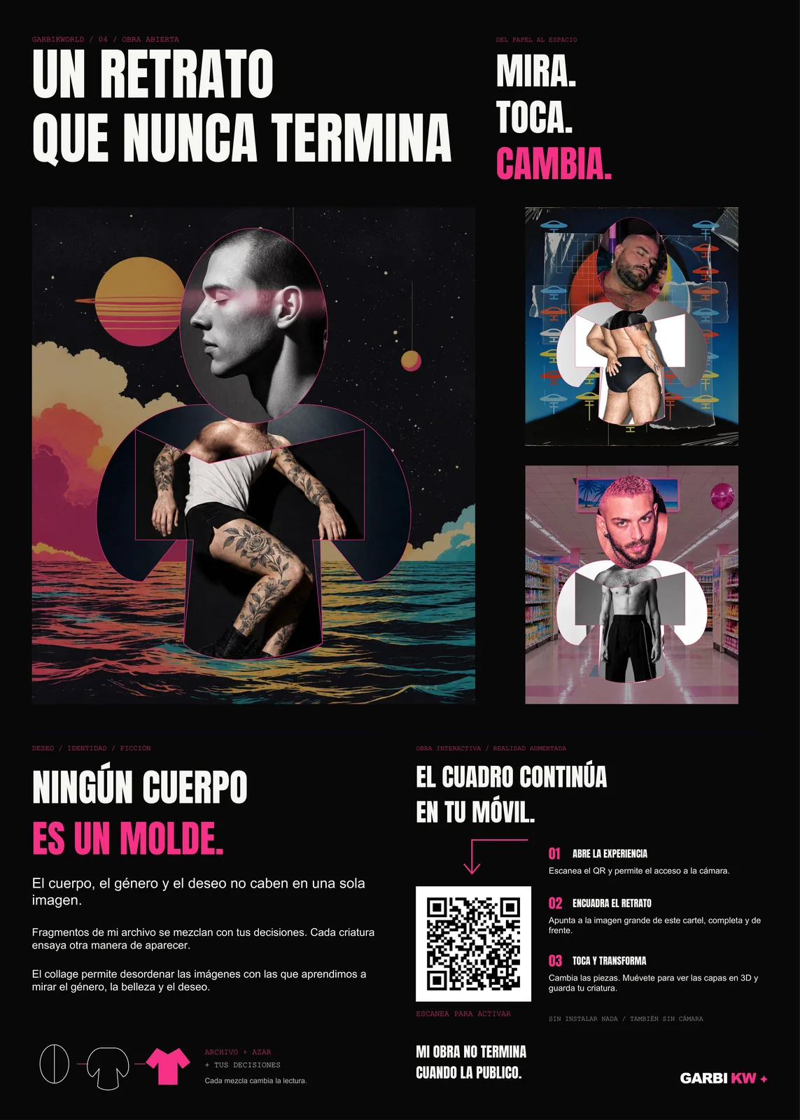 Un retrato que nunca termina — panel de la exposición