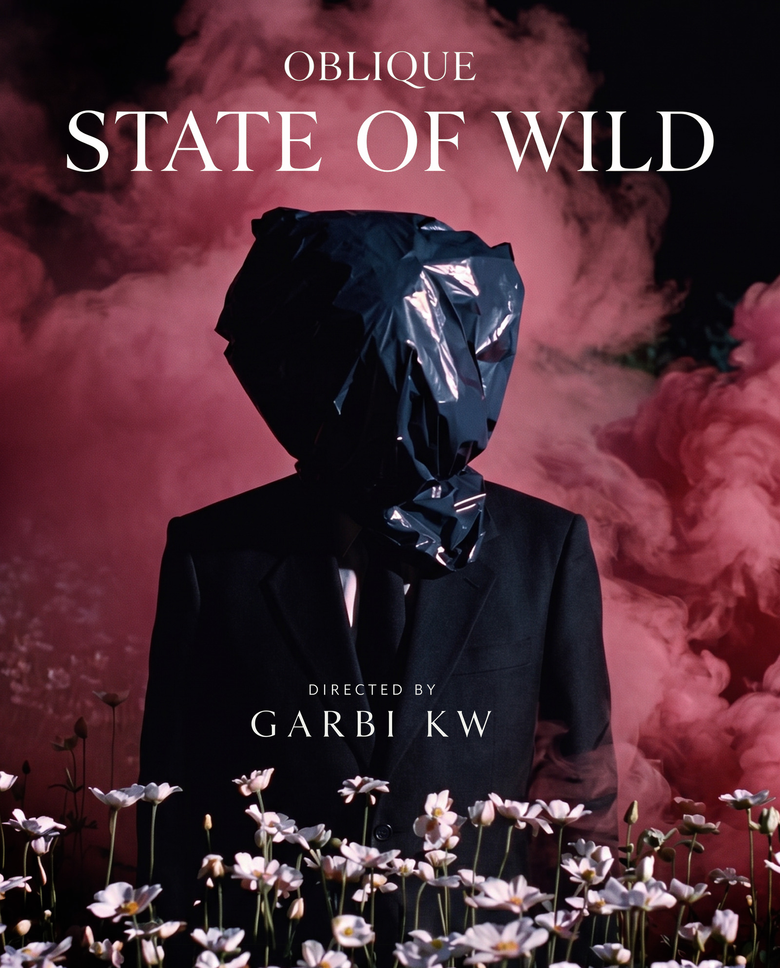 State of Wild, Oblique — Ejecutivo con una bolsa negra cubriéndole el rostro. Cartel por Garbi KW.