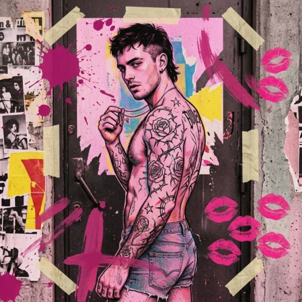 Pink Punk #095 · Dermal Strobe — obra de Garbi KW